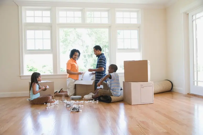 A group of people in the living room