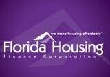 Florida housing logo with a purple color background